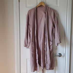 Rose Linen Robe Flax Home